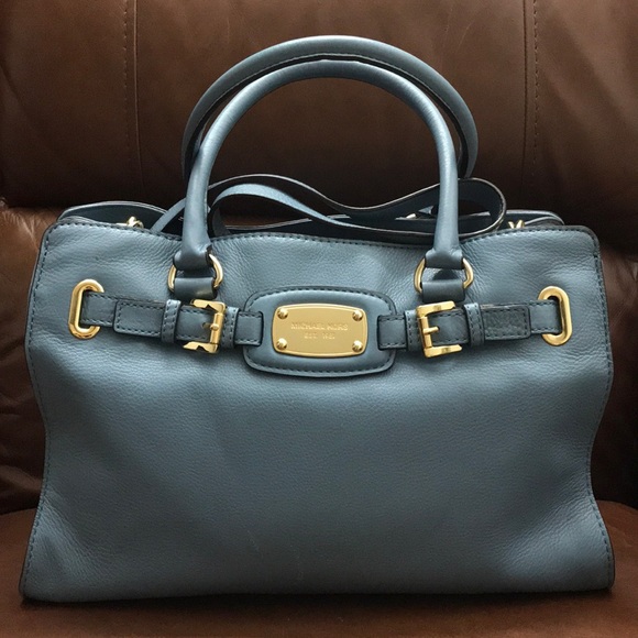 Authentic Michael Kors Hamilton Blue bag - Picture 5 of 11